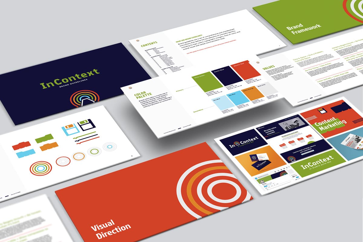 a branded suite of items